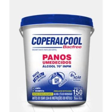 Imagem de Panos Umedecidos Coperalcool Álcool 70 INPM Contém 150 Un