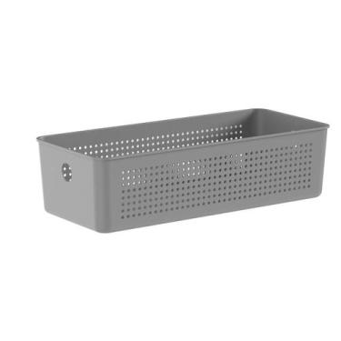 Imagem de Cesto Organizador 4,5 Litros Flow 34 X 15 X 9 - OU CFW200, Chumbo
