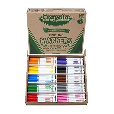 Imagem de Crayola Fine Line Markers, Back to School Supplies Classpack, 10 Assorted Colors, 200 Count