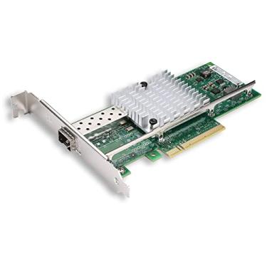 Imagem de Placa de rede PCI-E NIC de 10 GB, com chip Intel 82599EN, compare com Intel X520-DA1, porta SFP+ única, PCI Express X8, adaptador de rede convergente Ethernet compatível com Windows Server/Windows,