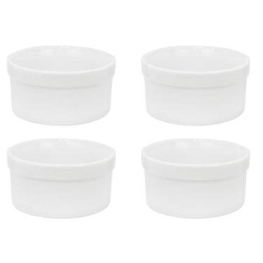 Imagem de Kit 4 Comedouro Bebedouro Cães/Gatos/Passarinhos Porcelana 400ml 2ª Li