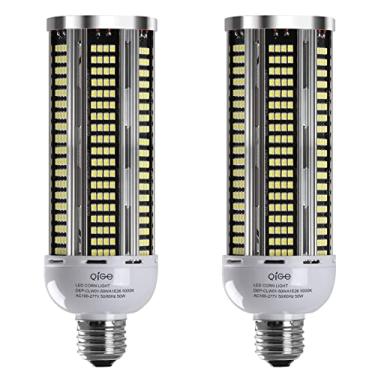 Imagem de QiGe Lâmpada Led de Milho Equivalente A 600W, 7000Lumen 5000K 50W Luz Natural Branca E26/E27 Base Média para Garagem Interna Armazém Fábrica Oficina Rua Quintal Novo Atualizado
