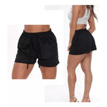 Imagem de Shorts Feminino Moletom Boxer Bermuda Short Shortinho Piscina Praia Ac