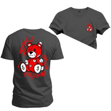 Imagem de Camiseta Estampada Premium Algodão The Pain Frente Costas - Nexstar, G
