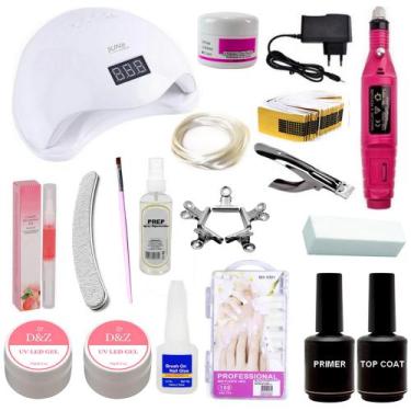 Imagem de Kit Unha Gel Lixa Eletrica Unhas Cabine Sun5 48w Bivolt N3 - D&Z