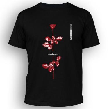 Imagem de Camiseta masculina Dasantigas malha 100% algodão estampa Depeche Mode 