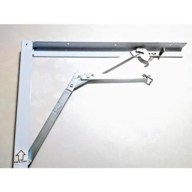 Imagem de Suporte dobrável em ferro branco kaby, 40cm