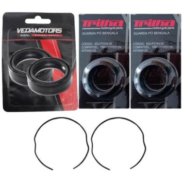 Imagem de Par Retentor Bengala + Guarda Pó + Travas Ybr 125 00 Á 08  - Trilha