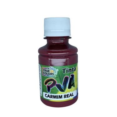 Imagem de Tinta Pva Fosco Cores Escuras 100ml True Colors, CARMIM REAL