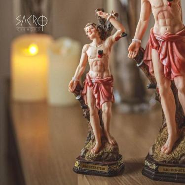 Imagem de Imagem São Sebastião Resina 20cm Importado - SACRO