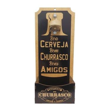 Imagem de Abridor Garrafa Parede Frase Boa Cerveja Mdf Madeira - ATACADÃO DO ART