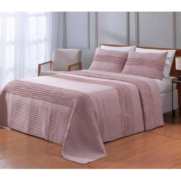 Imagem de Colcha Cobre Leito Queen 03 Peças Paris C/ Porta Travesseiro - Andreza