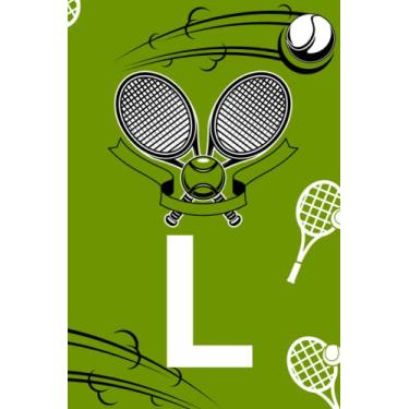 Imagem de L: Monogram Initial Tennis Notebook