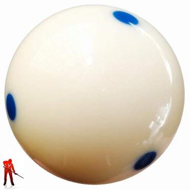 Imagem de Loto Bola de sinuca de bilhar padrão AAA-Grade PRO Cup com 6 pontos (6 cm, 170 g) (azul)