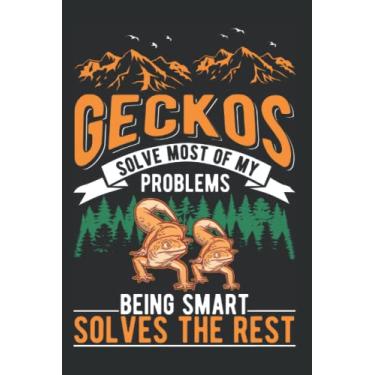 Imagem de Notebook With Gecko: Gecko Gift Leopard / 6x9 Inches / 120 graph Sites