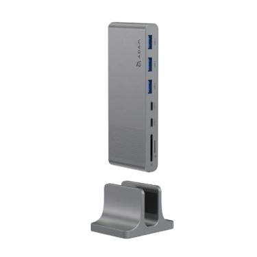 Imagem de ADAM elements Hub/estação de ancoragem USB-C para Mac e Laptop – Hub multiportas USB-C 12 em 1 CASA HUB Pro S para M3/M2/M1 Mac, iPad/laptop - host USB-C, USB-C x2, USB-A x3, USB-C PD, HDMI x2, RJ45,