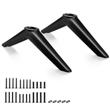 Imagem de Yaotieci Pernas de TV para Sceptre TV Stand, para Sceptre 720P 1080P HD LED DVD Edgeless TV 48.3 cm 81.3 cm 101.6 cm 109.2 cm 127.0 cm, Apto para TV Furo Inferior Distância Centro a Centro de 10