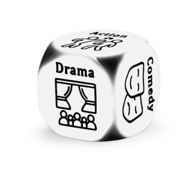 Imagem de Movie Date Night Dice for Couples Adults Novelty Boyfriend Girlfriend Valentines Day Anniversary Birthday Gift Movie Decision Dice for Movie Lover Gifts for Friends Movie Party Favors Supplies