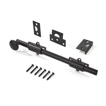 Imagem de khtumeware 12" 1 Pacote, Travas Deslizantes de Superfície de Porta Holandesa de Latão Maciço com Bronze Esfregado A Óleo E Parafusos de Superfície Deslizante, Parafusos Deslizantes de Superfície Decor