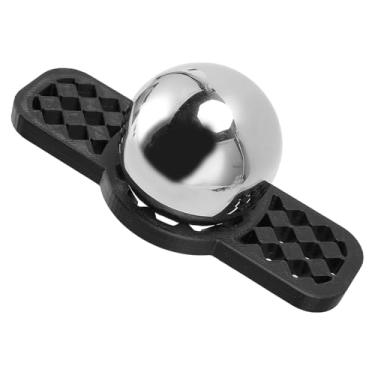 Imagem de Ferramenta de Resfriamento de café, Bola de Resfriamento de Aço Inoxidável Reutilizável Com Suporte Removível para Desbloquear Sabores Verdadeiros de café, Desfrute de Uma (BLACK)