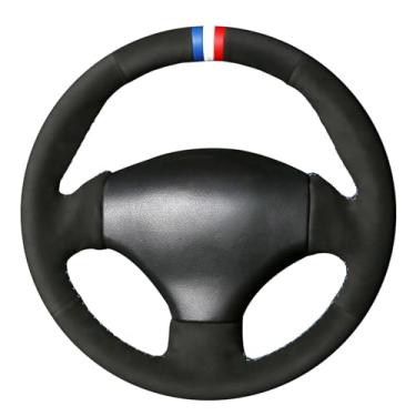 Imagem de MEWANT Capa de volante para Peugeot 206 1998-2005/206 SW 2003-2005/206 CC 2004 2005/206 Capa de volante