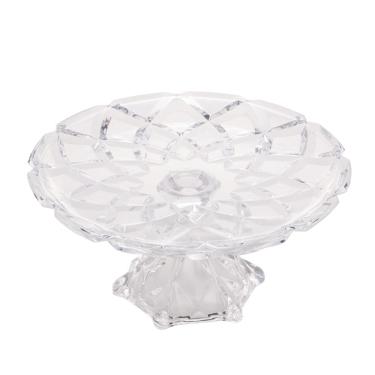 Imagem de Prato Redondo de Cristal para Bolo Lyor Deli Diamond - 14,5x31x31cm (AxLxP)