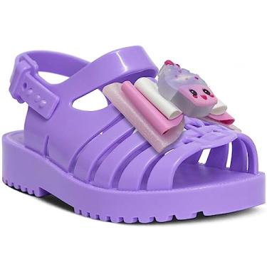 Imagem de Sandália Rasteira Feminina Nº 19 Ao 26 Infantil Cupcake 12.105 (Lilás, BR, Criança de 1 a 3 anos, Numérico, 24)