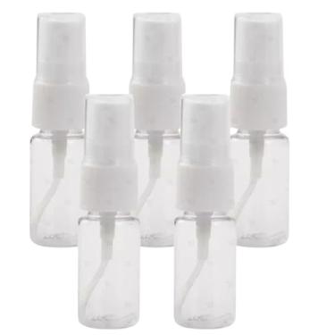 Imagem de Kit 25 Frasco Borrifador Spray Perfumes Viagens Bolsa Portátil Lembrancinhas 10ml Transparente Mini Refil Com Tampa Antivazamento