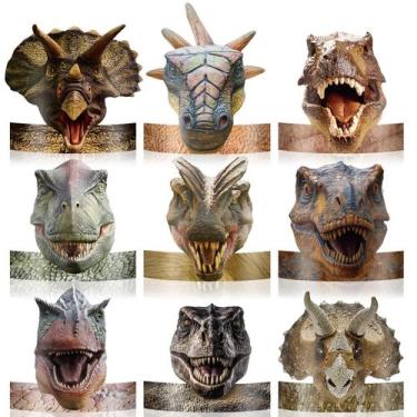 Imagem de Chapéus de Festa de Dinossauro Gersoniel - 24 Unidades para Crianças