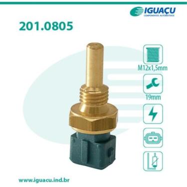 Imagem de Sensor de temperatura de água Peugeot 306 1993 a 1997 IGUAÇU