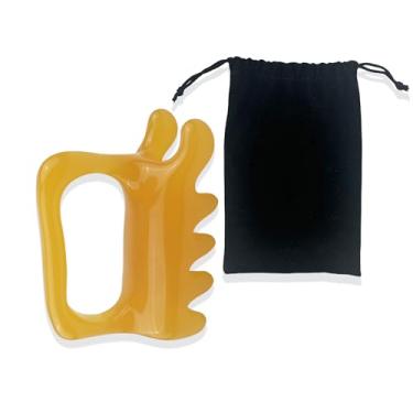 Imagem de Aogigigio Ferramenta Fascia Blaster para celulite (nó muscular de redução) - Gua Sha Ferramenta de massagem massageador de celulite para pescoço, ombro e costas com bolsa de cordão, fácil de