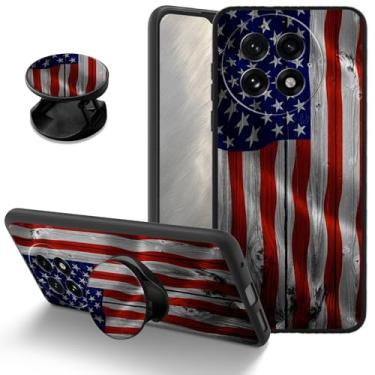 Imagem de AIRWEE Capa de telefone TPU macia para Oneplus 13 5G, capa protetora fina com suporte, proteção contra quedas, absorção de choque, capa compatível com carregamento sem fio para Oneplus 13, bandeira