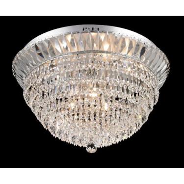 Imagem de Pendente Cristais Cromado 61cm 9G9 PE-031/9.6 Mais Luz