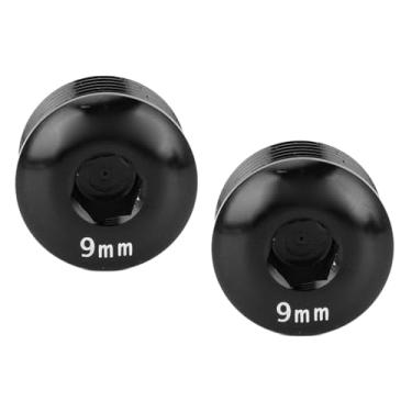 Imagem de Capas de Poeira do Pedal de Bicicleta, M 14 Alumínio de Alumínio Pedal Tamas de Parafuso de Protetor para Parafuso para Mountain Bike (Preto)