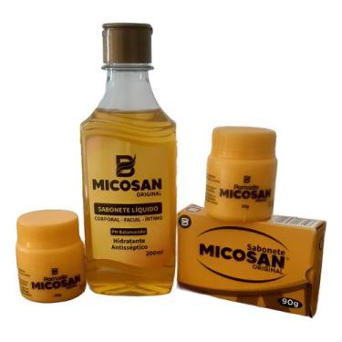 Imagem de Kit Micosan Contra Micoses 2 Pomadas Micosan  1 Sabonete em Barra Mico