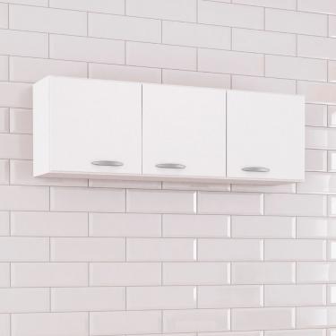 Imagem de Armário Aereo 3 Portas 120cm A843 Cristal Poquema