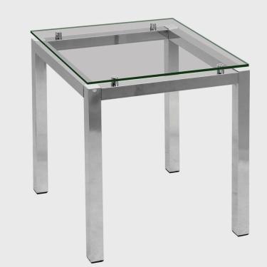 Imagem de Mesa de Canto em Aço 54 X 59 Cm Design Moderno