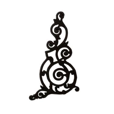 Imagem de Grade Ferro Fundido Arabesco Portão Varanda Sacada 51X80Cm