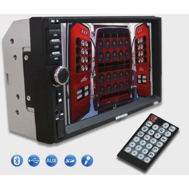Imagem de Dvd 2 Din Central Multimídia Universal Mp5 Câmera Bt Espelhamento