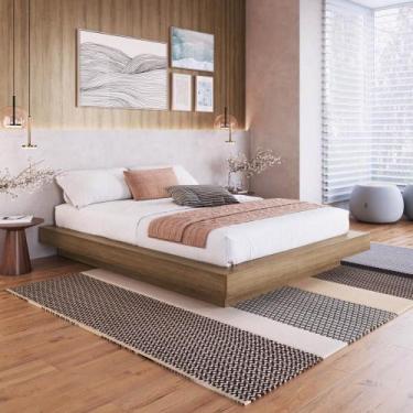 Imagem de Cama Queen Flutuante 162cm x 202cm para Quarto de Casal - Art In Q, Me