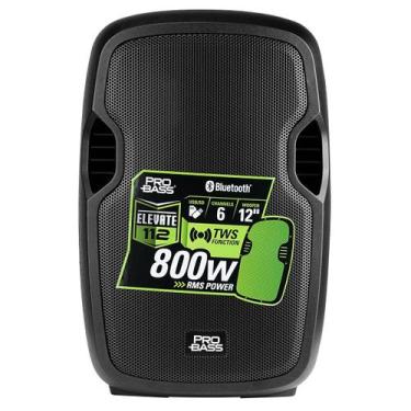 Imagem de Caixa De Som Ativa Elevate 112 800w Com Bluetooth Display MP3 USB TWS 
