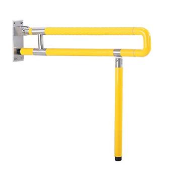 Imagem de Barras de apoio, corrimãos de segurança, corrimãos de banheiro, barra de apoio dobrável, banheiros, pessoas com deficiência, corrimãos de aço inoxidável, parede-mou