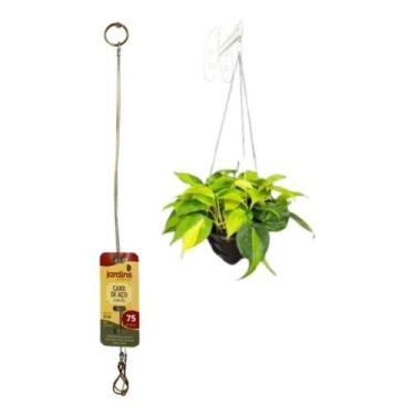 Imagem de Cabo De Aço 75cm pendurar Vaso Plantas NUTRIPLAN