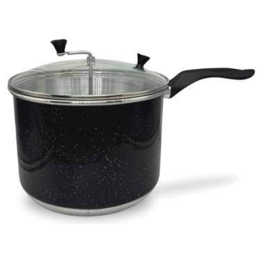 Imagem de Panela Pipoqueira Nº 20 Alumínio Preto com Tampa de Vidro 4 Litros – Praticidade e Qualidade!