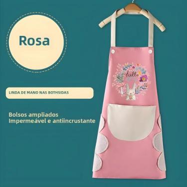 Imagem de Avental de Cozinha Impermeável e Anti-Óleo para Mulheres - Limpável e 