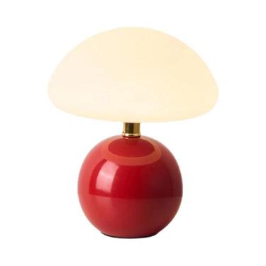 Imagem de Abajur de Mesa LED com 5 Cores - Branco, Rosa, Vermelho, Bege e Laranj