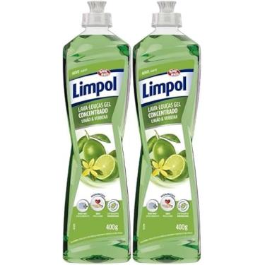 Imagem de Kit + 2 Detergente Gel Concentrado para Louças Limpol, Limão e Verbena, 400g + 400g