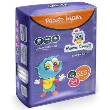 Imagem de Fralda Mamãe Coruja Hiper SEG - 54 Unidades