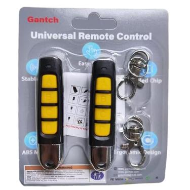 Imagem de Kit 2 Controle Remoto Cópia Duplicador Copiador Alarme Carro Veículo Motor Portão Porta Eletrônico Garagem Casa Residência Condomínio todo Brasil Top ABCD (Preto-Amarelo, ABCD)