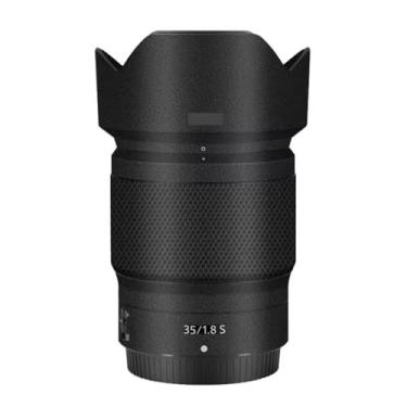 Imagem de Skin Lens Camera Skin Wrap Vinil Protetor Adesivo Acessórios de Fotografia para Nikon Z 35mm F1.8S (Couro Preto)